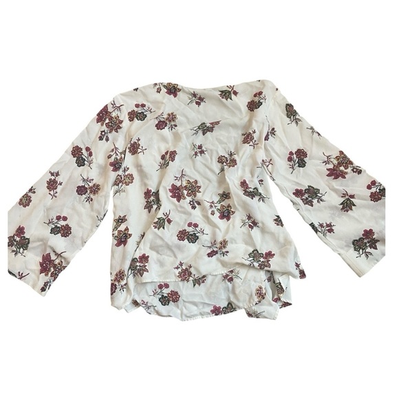 ALC Ray Floral 100% Silk Wrap Short Tie Waist Sz 6 - Picture 3 of 6